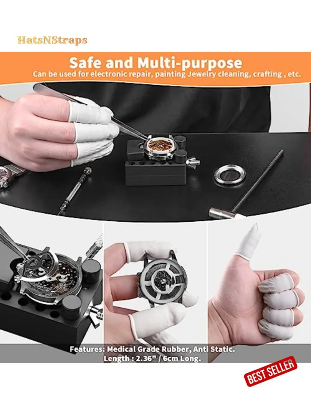 155-Piece Watch Repair Kit – Link Remover, Spring Bar Tool, Case Opener,